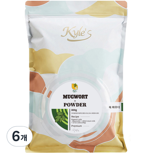 카일스 쑥 파우더, 800g, 6개, 1개입