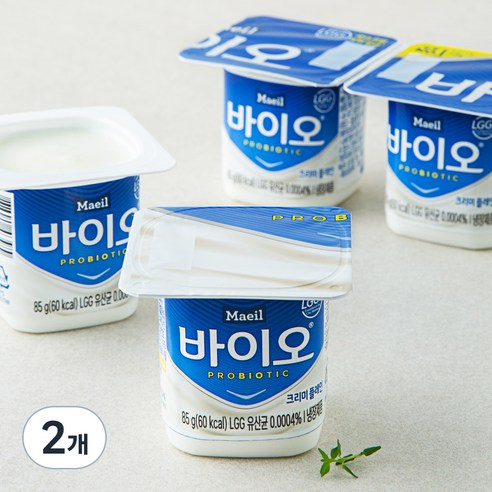 매일바이오 크리미 플레인, 85g, 4개입, 2개