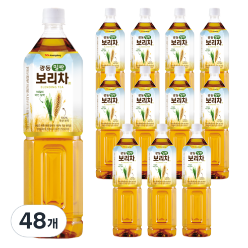 광동 밀싹 보리차, 1.5L, 48개