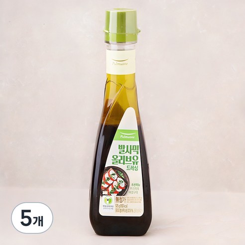 풀무원 발사믹올리브유드레싱, 525g, 5개