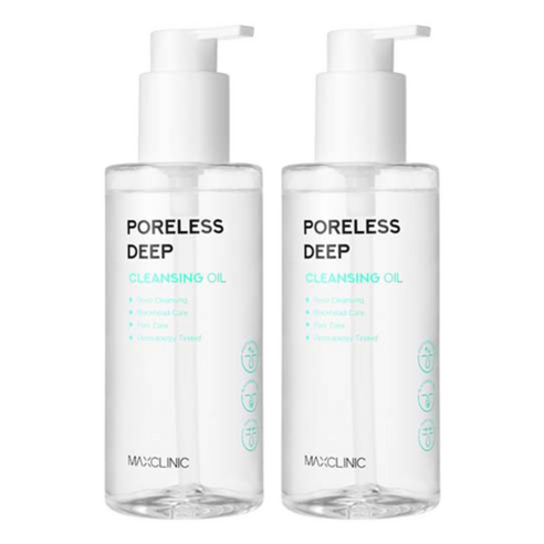맥스클리닉 포어리스 딥 클렌징 오일, 2개, 200ml