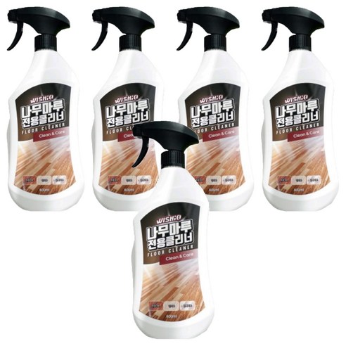위시오 나무마루 전용 클리너, 800ml, 5개