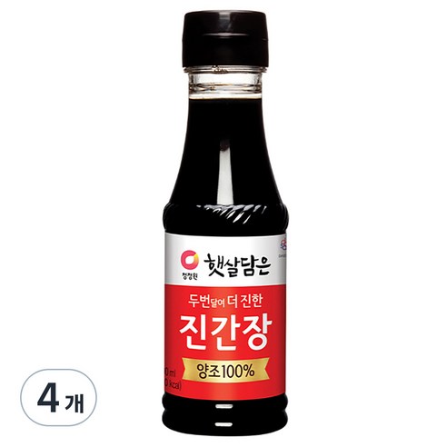 햇살담은 두번 달여 더 진한 진간장, 200ml, 4개