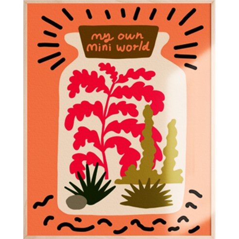 아트조이 물감 2배 DIY 명화그리기 40 x 50 cm, 나의 작은 정원 A, 1개