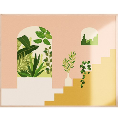 아트조이 물감 2배 DIY 명화그리기 40 x 50 cm, 아치 정원, 1개