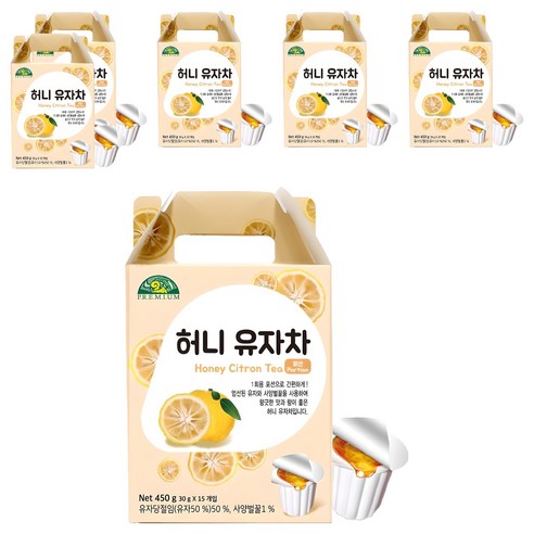 오가닉스토리 허니 유자차, 30g, 15개입, 6개