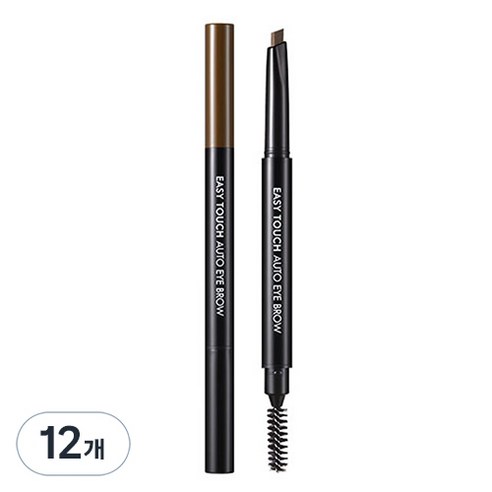 토니모리 이지터치 오토 아이브로우 0.4g, 03 다크브라운, 12개