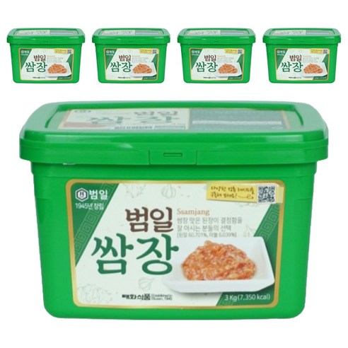 범일 쌈장, 3kg, 5개