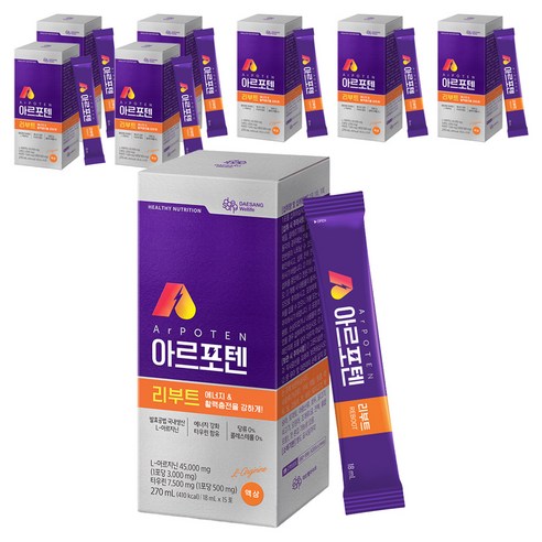 대상웰라이프 아르포텐아르지닌 리부트, 270ml, 8개