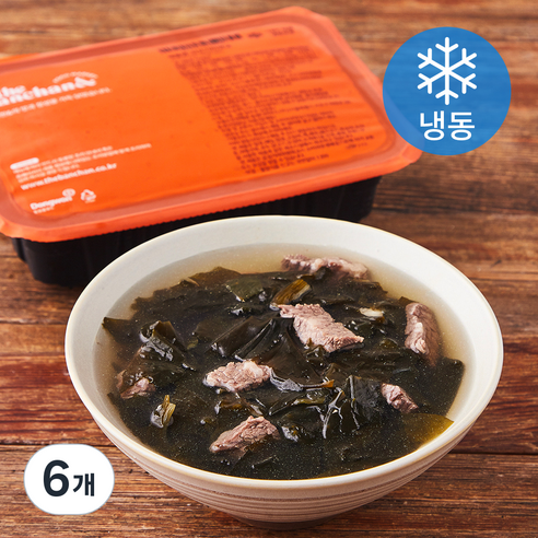 더반찬 쇠고기 미역국 (냉동), 550g, 6개