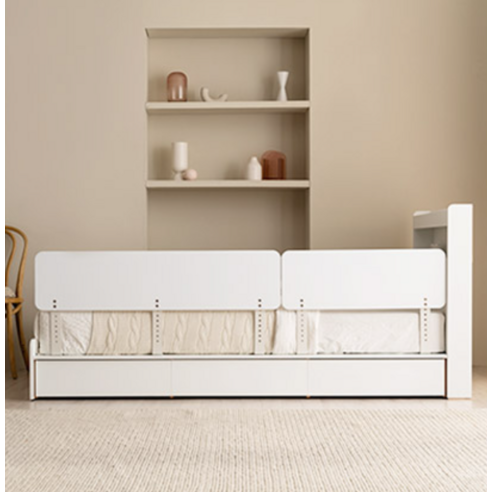 아이의 안전과 편안한 잠자리를 위한 젠티스 어린이침대 무지 안전가드