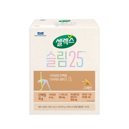 셀렉스 슬림25 그레인 다이어트쉐이크, 360g, 1개