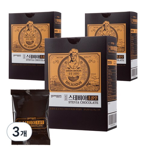 곰곰 스테비아 초콜릿, 180g, 3개