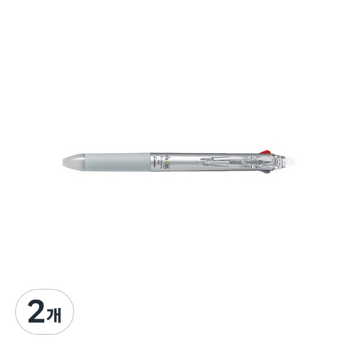 파이롯트 프릭션볼 2색 볼펜 0.5mm, 실버, 2개