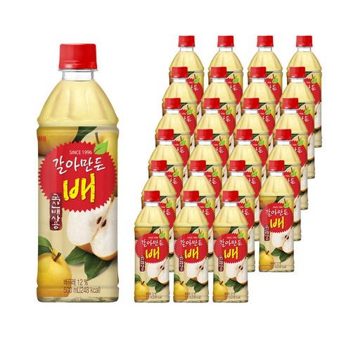 해태음료 갈아만든 배, 500ml, 24개