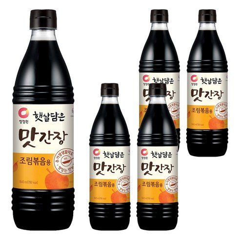 햇살담은 맛간장 조림볶음용, 840ml, 5개