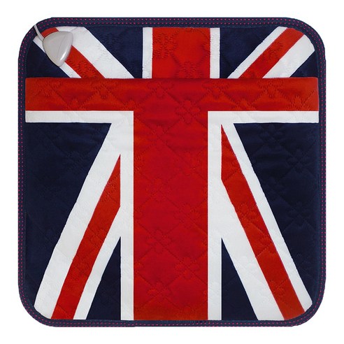 한일전기 극세사 전기 발 방석 JH1018A, 별무늬 네이비, 44 x 44 cm