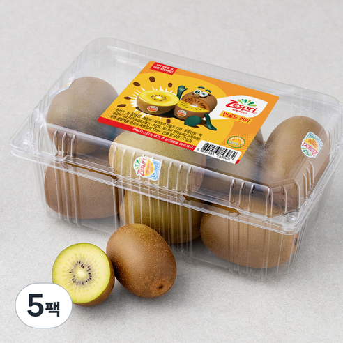 제스프리 썬골드 키위, 1kg(M, 9~11입), 5팩