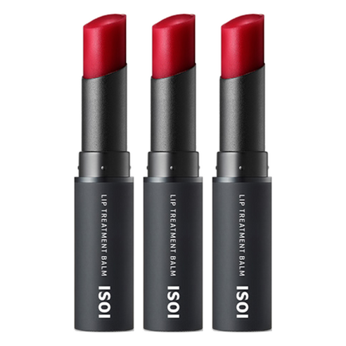 아이소이 립 트리트먼트 밤, 퓨어레드, 5g, 3개