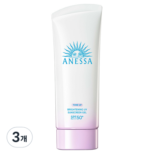 아넷사 브라이트닝 UV 선스크린 젤 엔 SPF50+ PA++++, 90g, 3개