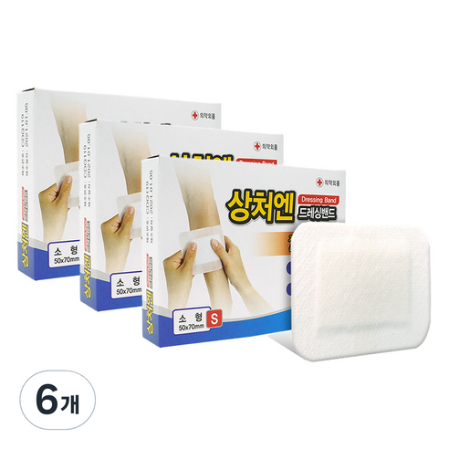 대일제약 상처엔 클린 드레싱 밴드큐, 6개