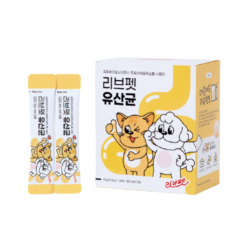 리브펫 반려동물 유산균 2g x 30p, 참치 + 치즈 혼합맛 × 1개