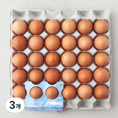 프레그 무항생제 인증 계림농장 신선한 대란 1560g, 3개, 30구