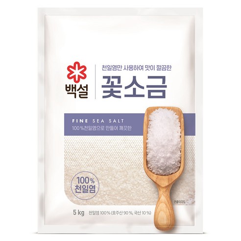 백설 꽃소금, 5kg, 1개