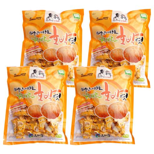 두레촌 명인이 만든 우리쌀 호박엿, 300g, 4개
