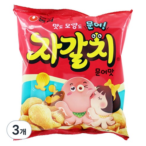 농심 자갈치, 174g, 3개