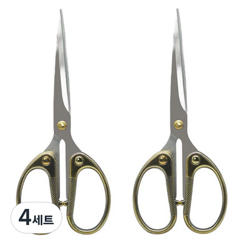 마다꾸미 다용도 스테인리스 가위, 청동(가위), 4세트