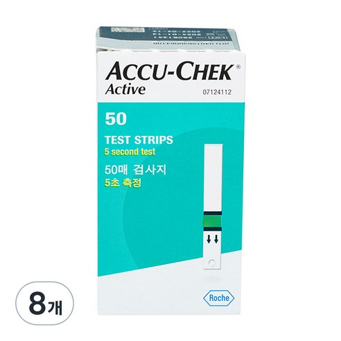 아큐첵 액티브 혈당 검사지, 50개입, 8개