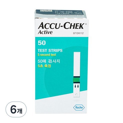 아큐첵 액티브 혈당 시험지, 50개입, 6개