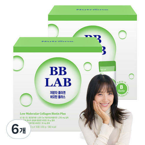 비비랩 저분자 콜라겐 비오틴 플러스, 100g, 6개