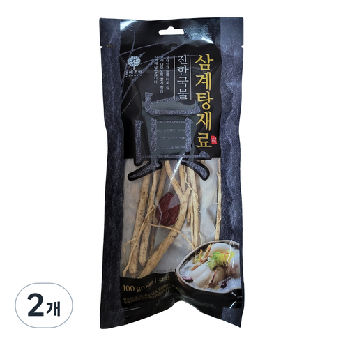 몸애조화 진한국물 삼계탕재료, 2개, 100g
