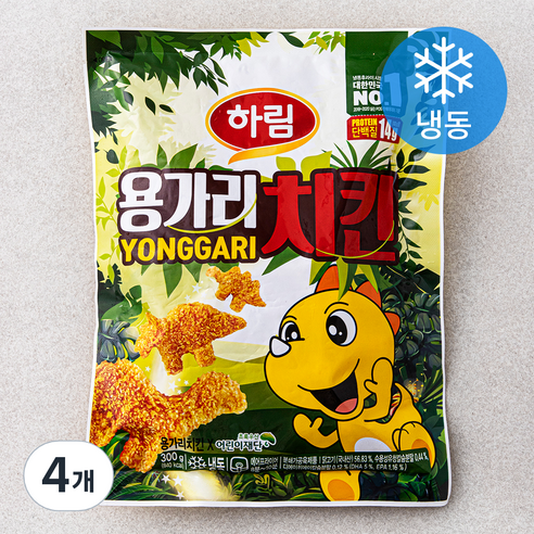 하림 용가리 치킨 (냉동), 300g, 4개