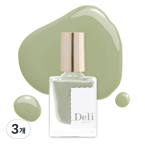 델리뷰티 딥시럽 루어인무드 네일컬러 10ml, MGR402 릴리 그린, 3개