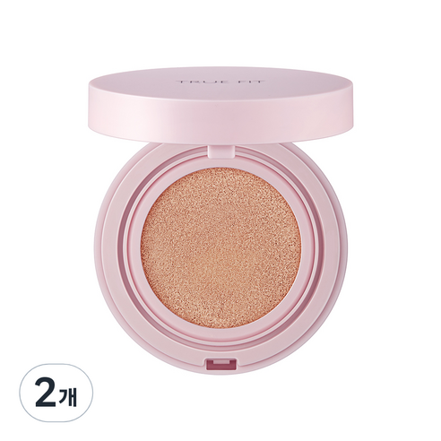 더샘 트루 핏 픽서 쿠션 파운데이션 15g SPF50+ PA+++, 21 오트, 2개