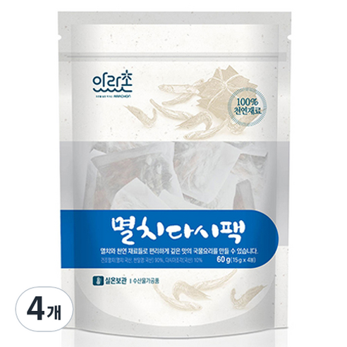 아라촌 멸치 다시팩 4p, 4개, 15g