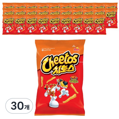 롯데제과 치토스 바베큐맛, 82g, 30개