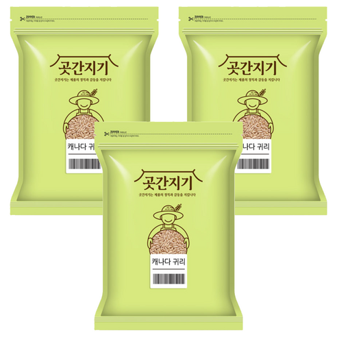 곳간지기 캐나다산 귀리, 2kg, 3개