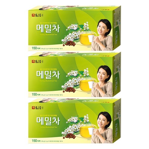 담터 메밀차 티백, 1.5g, 150개입, 3개