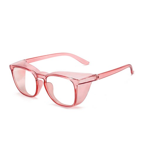 씨티컴퍼니 투명 블루라이트 안티포그 보안경, 핑크, 1개