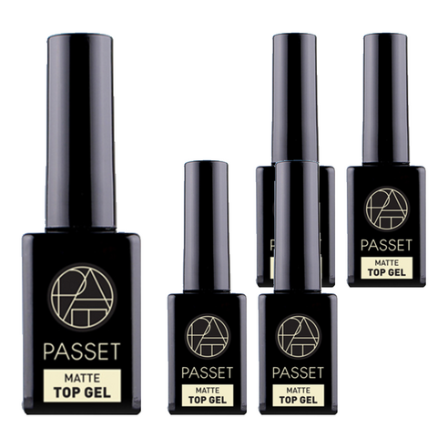 파셋 매트 네일 탑 젤, 투명색, 5개, 10ml