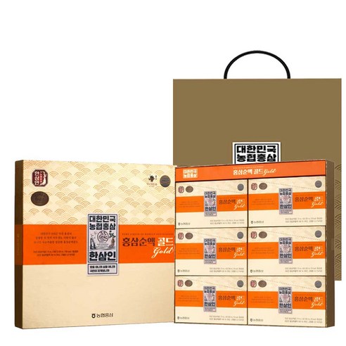한삼인 홍삼순액골드 + 쇼핑백, 70ml, 30개입