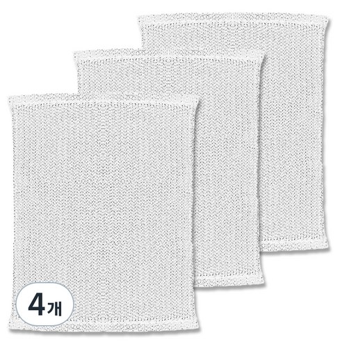 청소해결사 거품이 잘나는 은사수세미 대형, 4개, 3개입