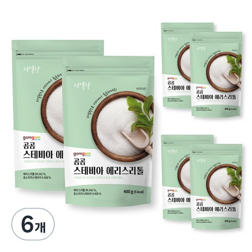 곰곰 스테비아 에리스리톨, 400g, 6개