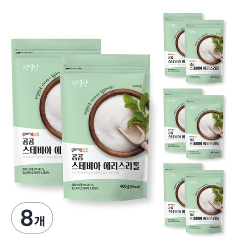 곰곰 스테비아 에리스리톨, 400g, 8개