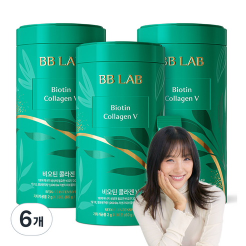 뉴트리원 비비랩 비오틴 콜라겐V 30p, 60g, 6개