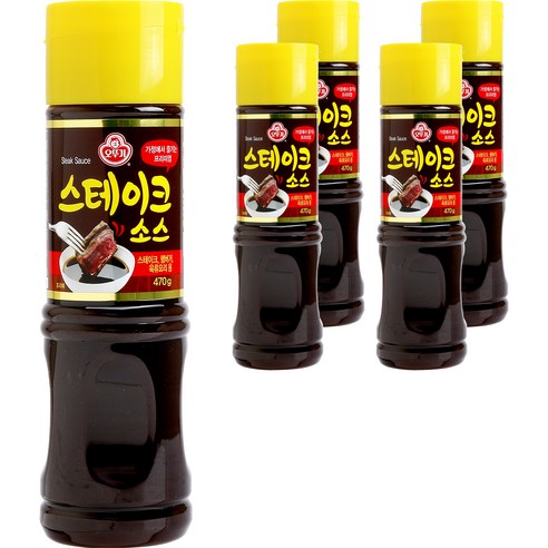 오뚜기 스테이크 소스, 470g, 5개